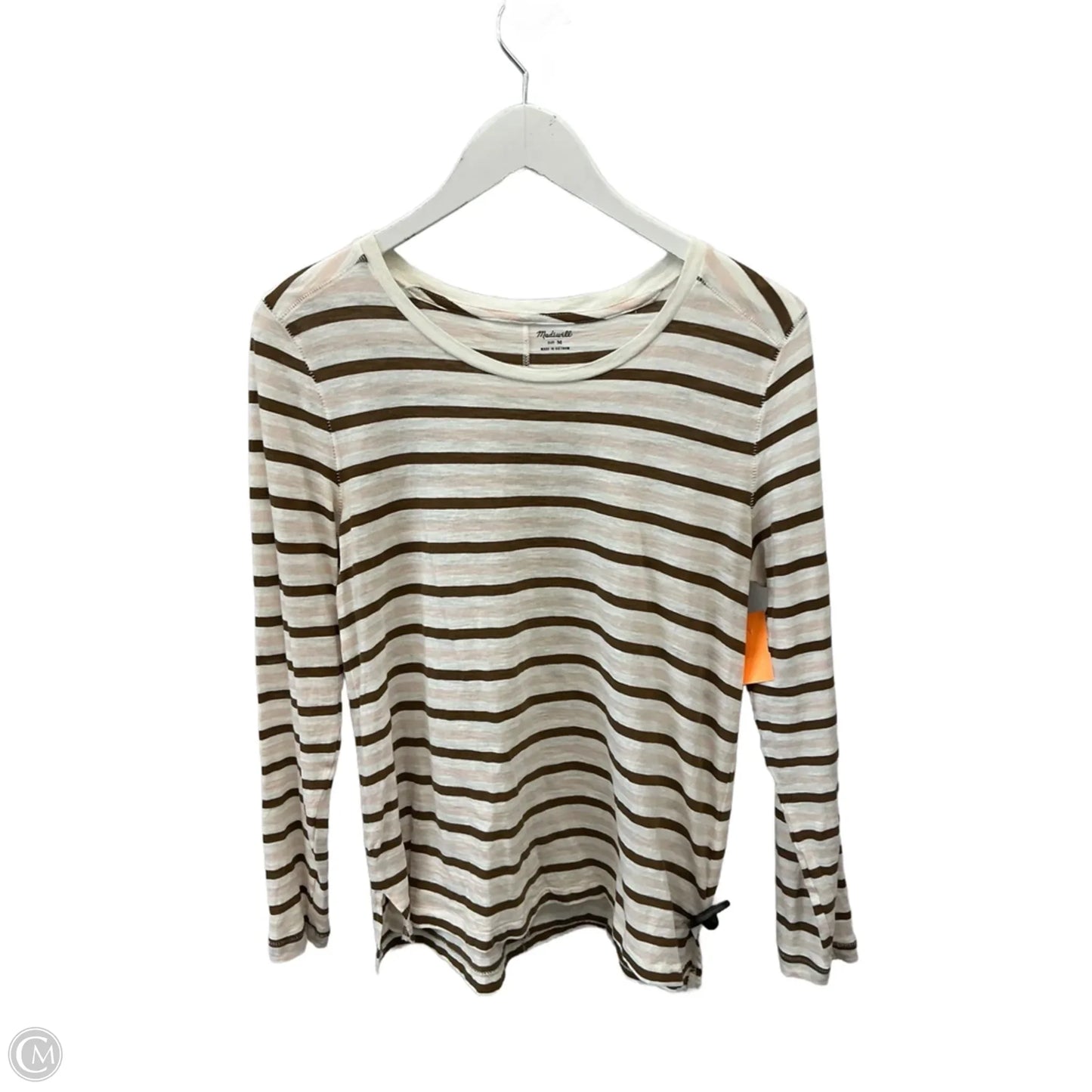 Top Long Sleeve By Madewell In Beige, Size: M