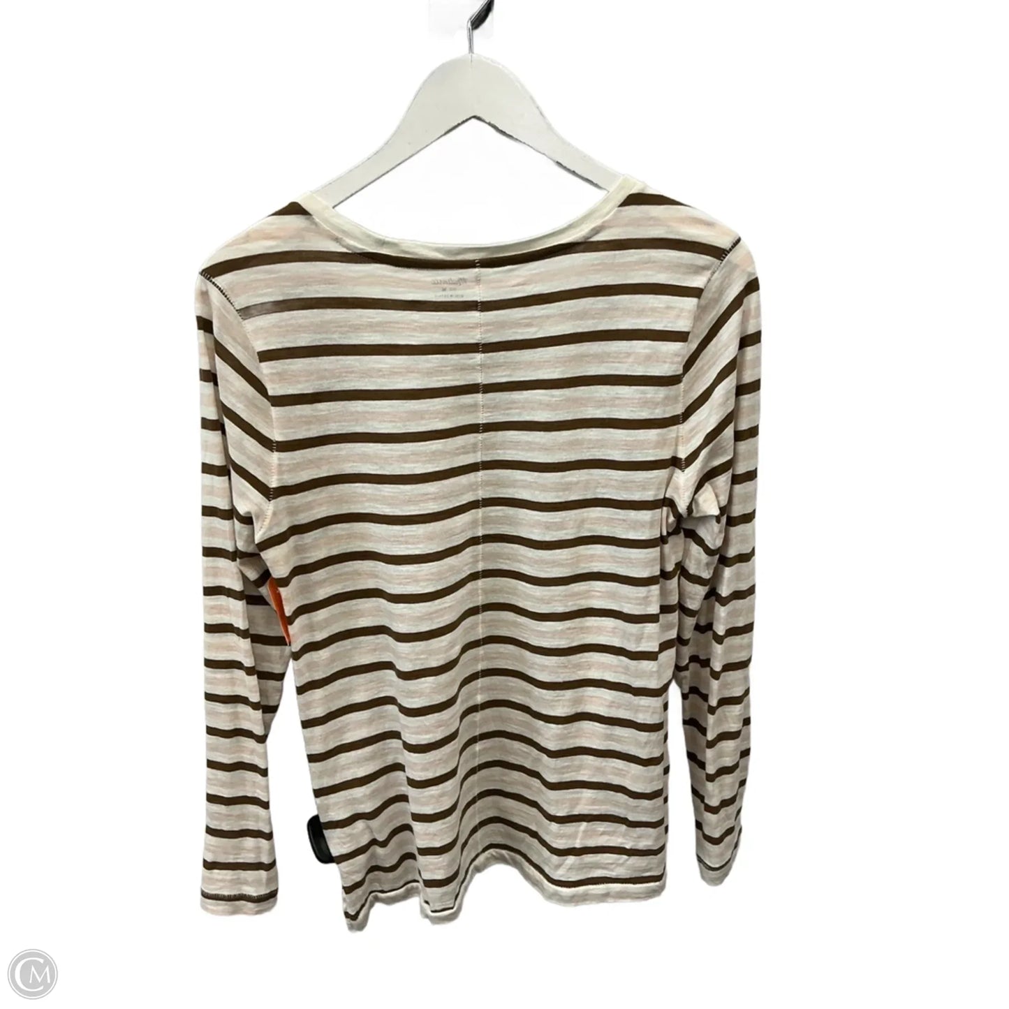 Top Long Sleeve By Madewell In Beige, Size: M