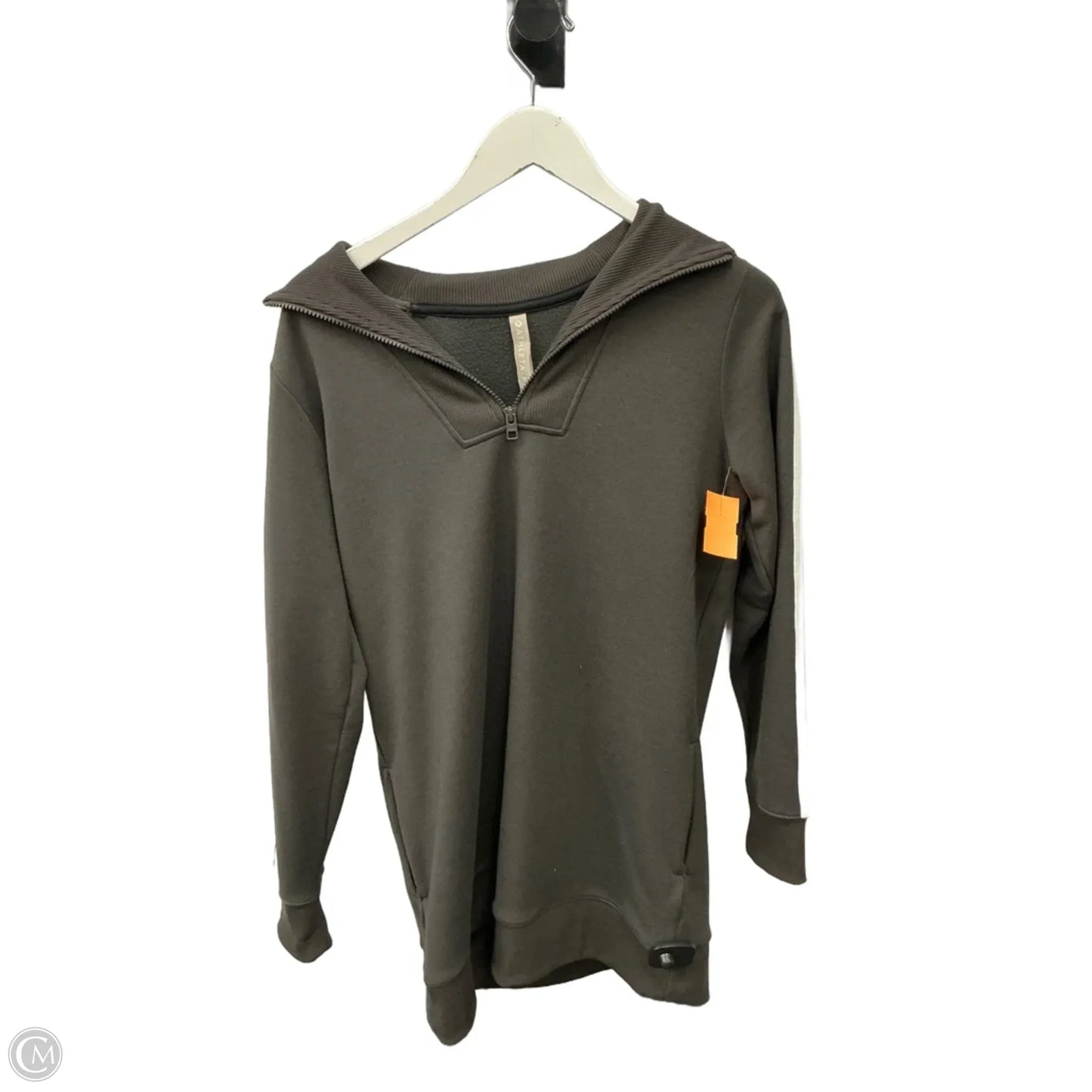 Tunic Long Sleeve By Athleta In Grey, Size: M