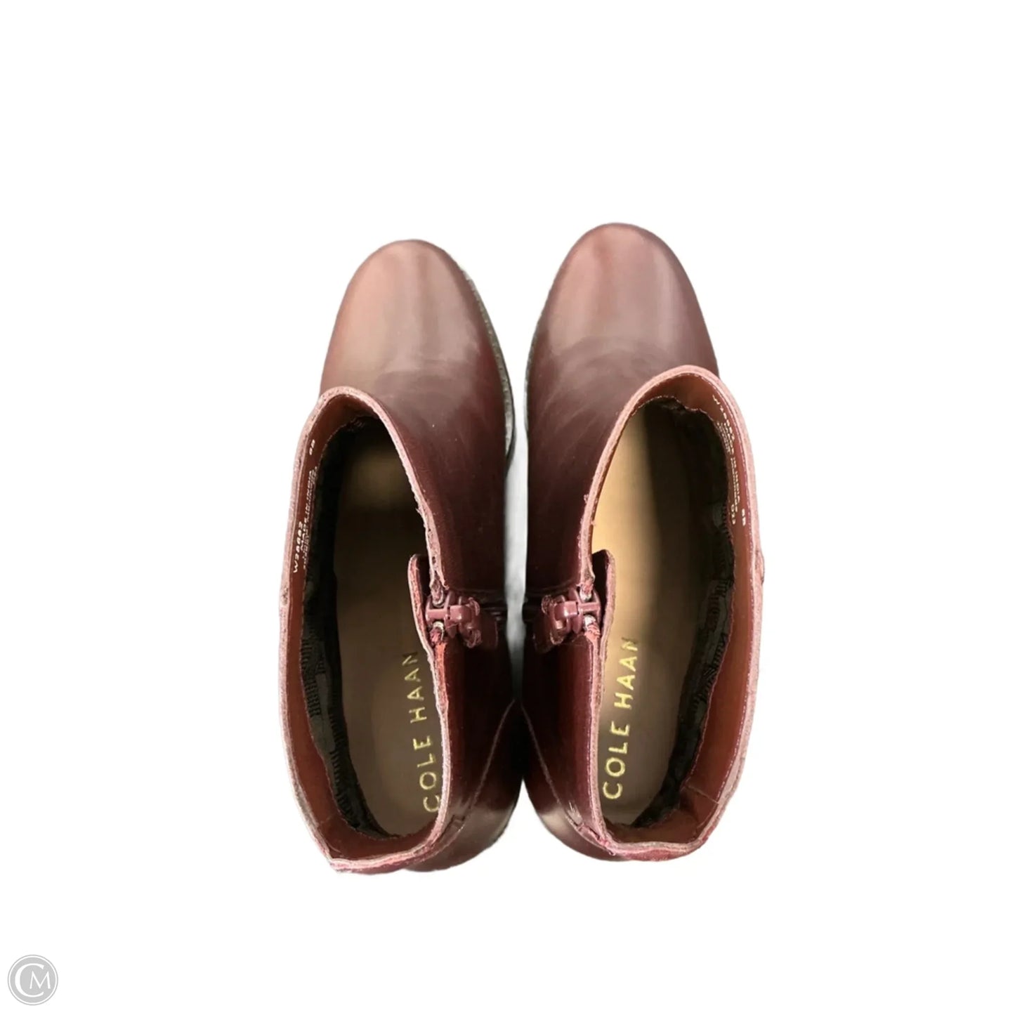 Boots Ankle Heels By Cole-haan In Maroon, Size: 6