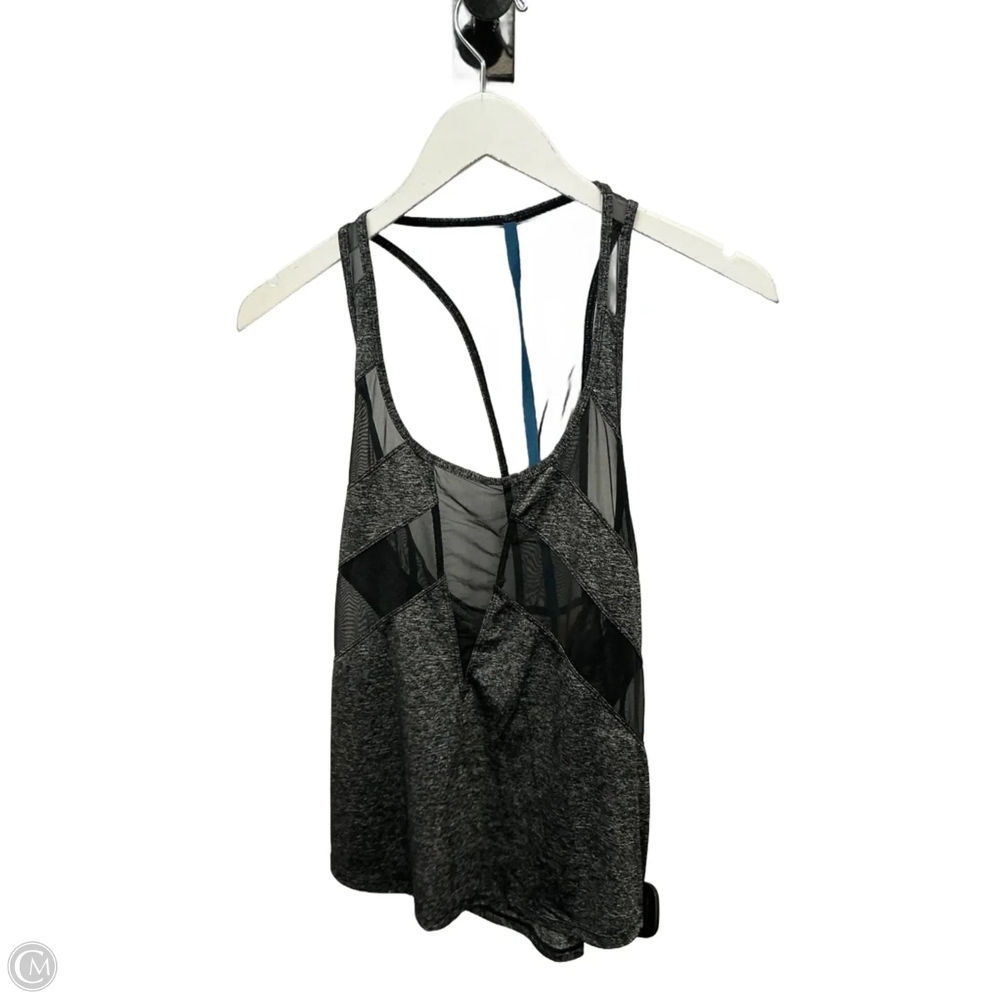Athletic Tank Top By Lululemon In Black & Grey, Size: S
