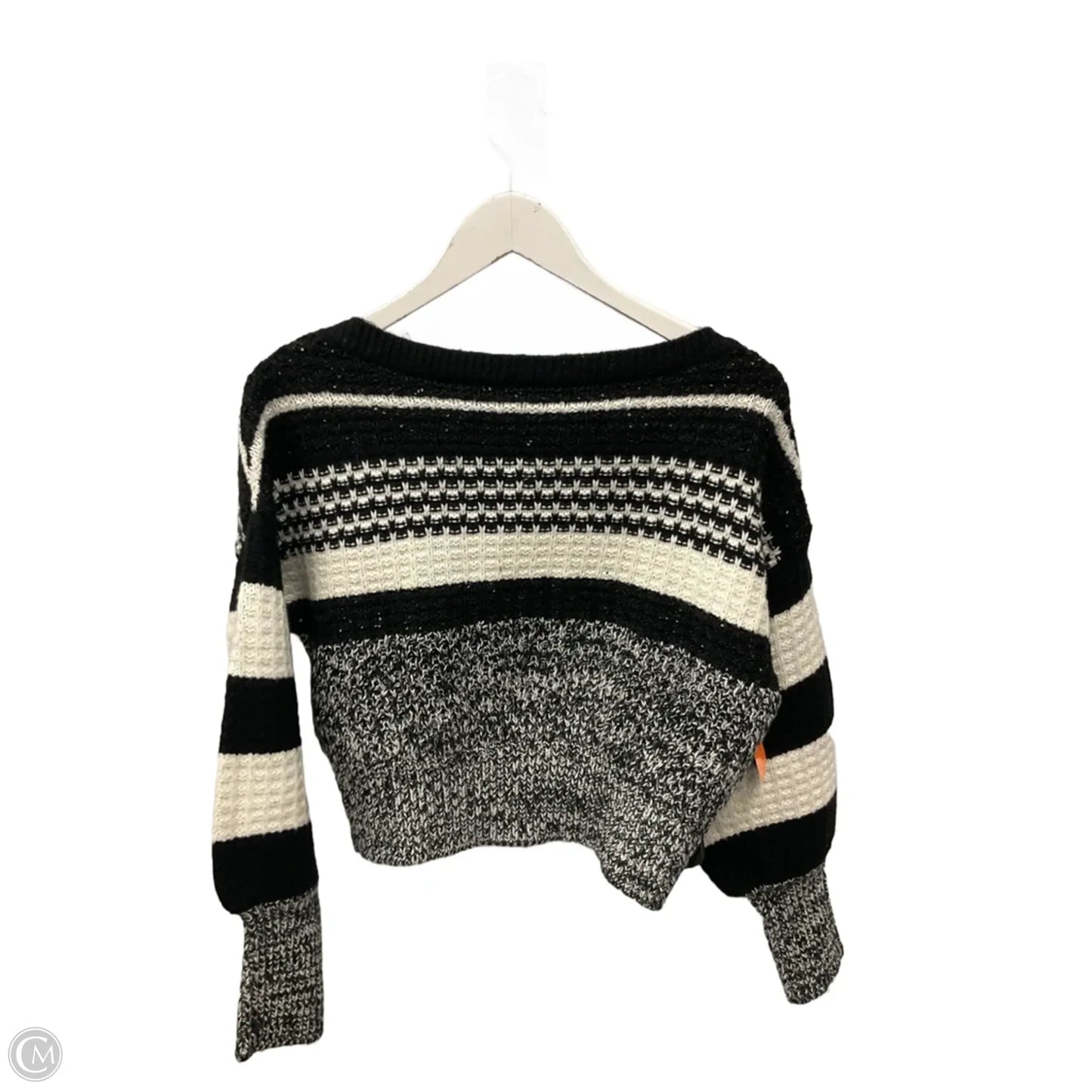 Sweater By Express In Black & White, Size: Xs