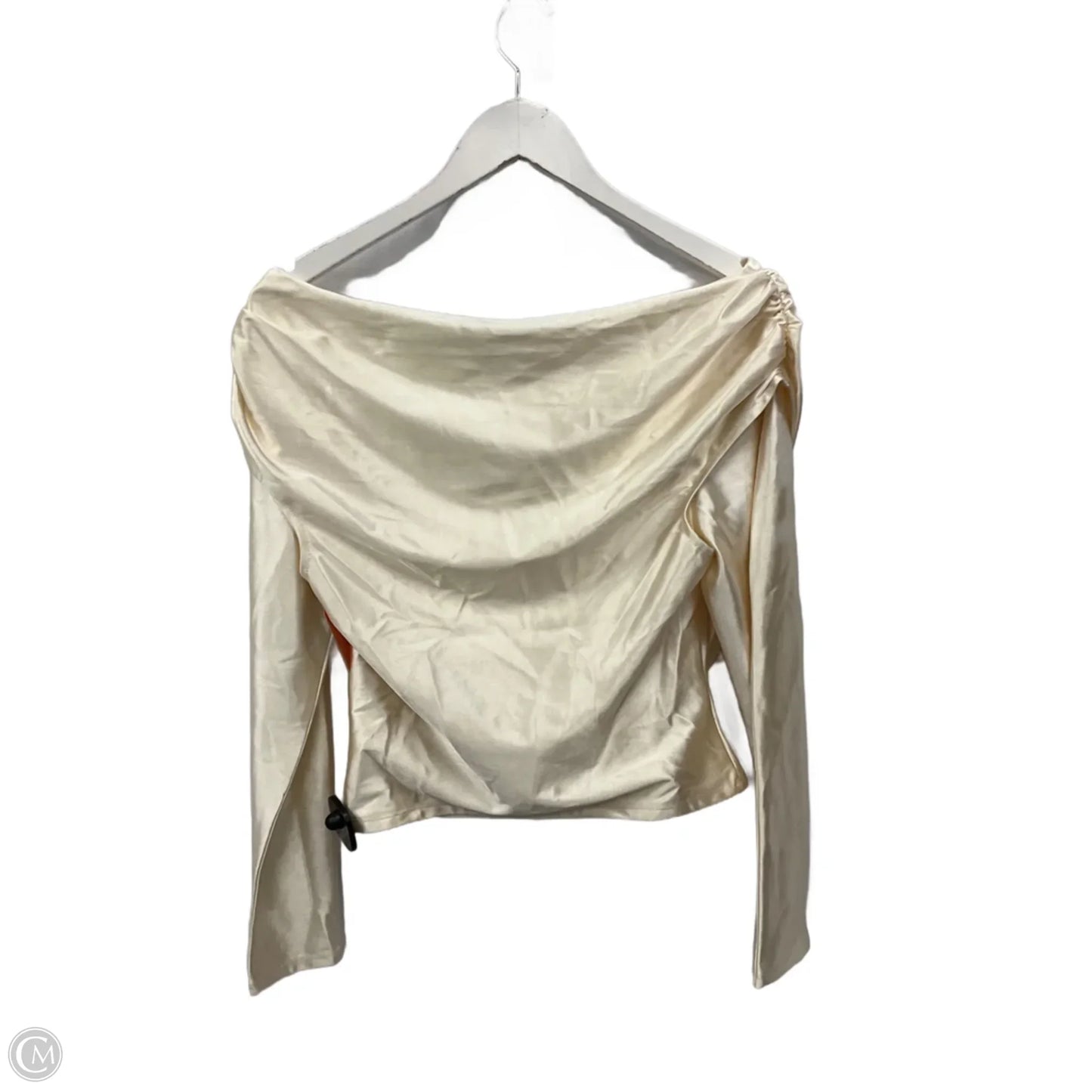 Top Long Sleeve By Express In Cream, Size: S