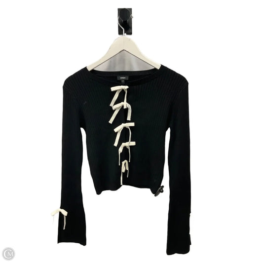 Sweater Cardigan By Express In Black, Size: S