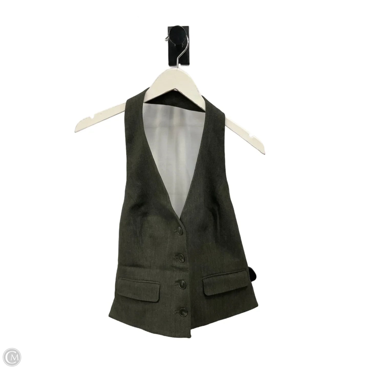 Vest Other By Express In Green, Size: S