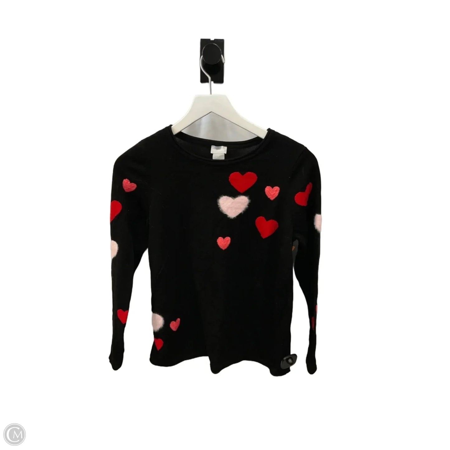 Top Long Sleeve By Chicos In Black, Size: S