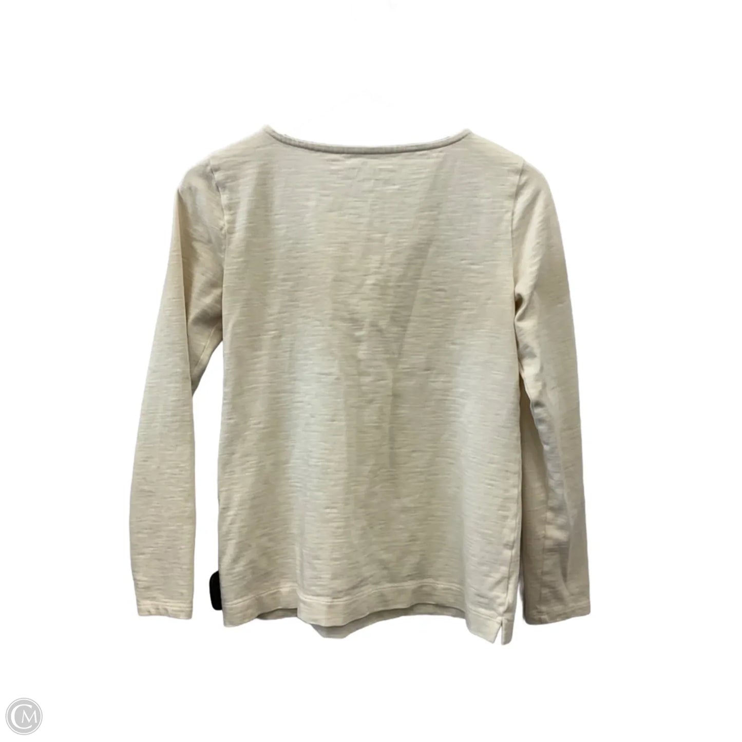 Top Long Sleeve By Talbots In Cream, Size: Xs