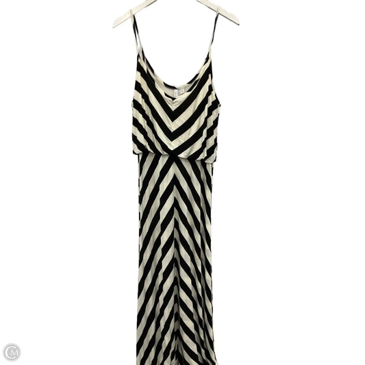 Dress Casual Maxi By Relativity In Black & White, Size: L