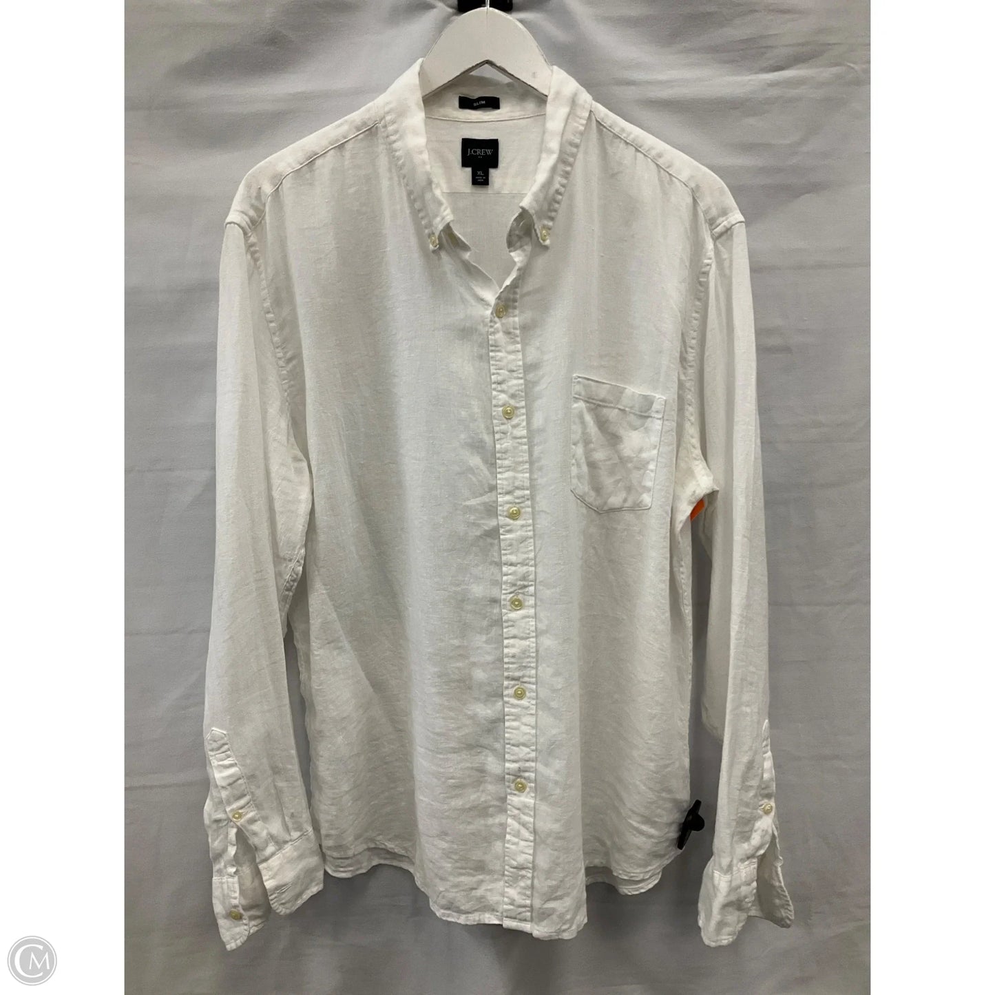 Top Long Sleeve By J. Crew In White, Size: Xl