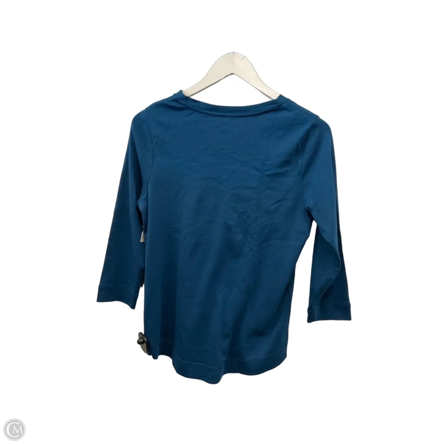 Top 3/4 Sleeve By Chicos In Blue, Size: M