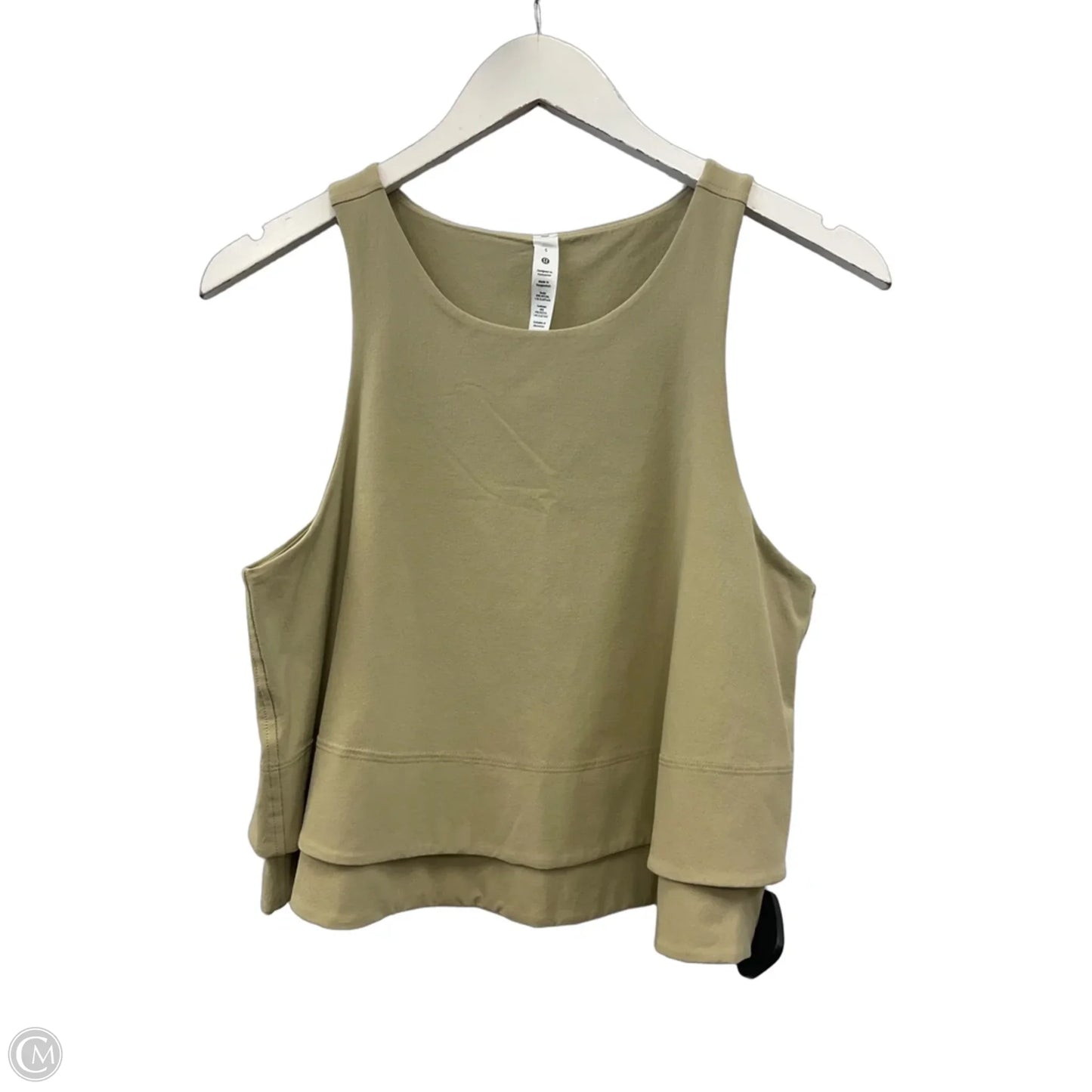 Athletic Tank Top By Lululemon In Tan, Size: S