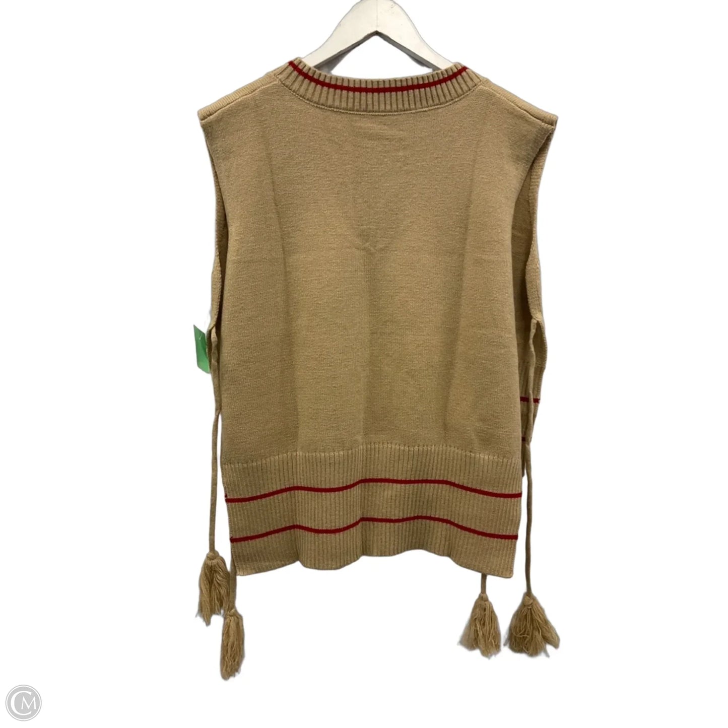 Vest Sweater By Cme In Beige, Size: S