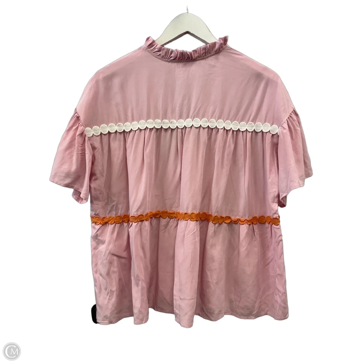 Top Short Sleeve By Clothes Mentor In Pink, Size: S