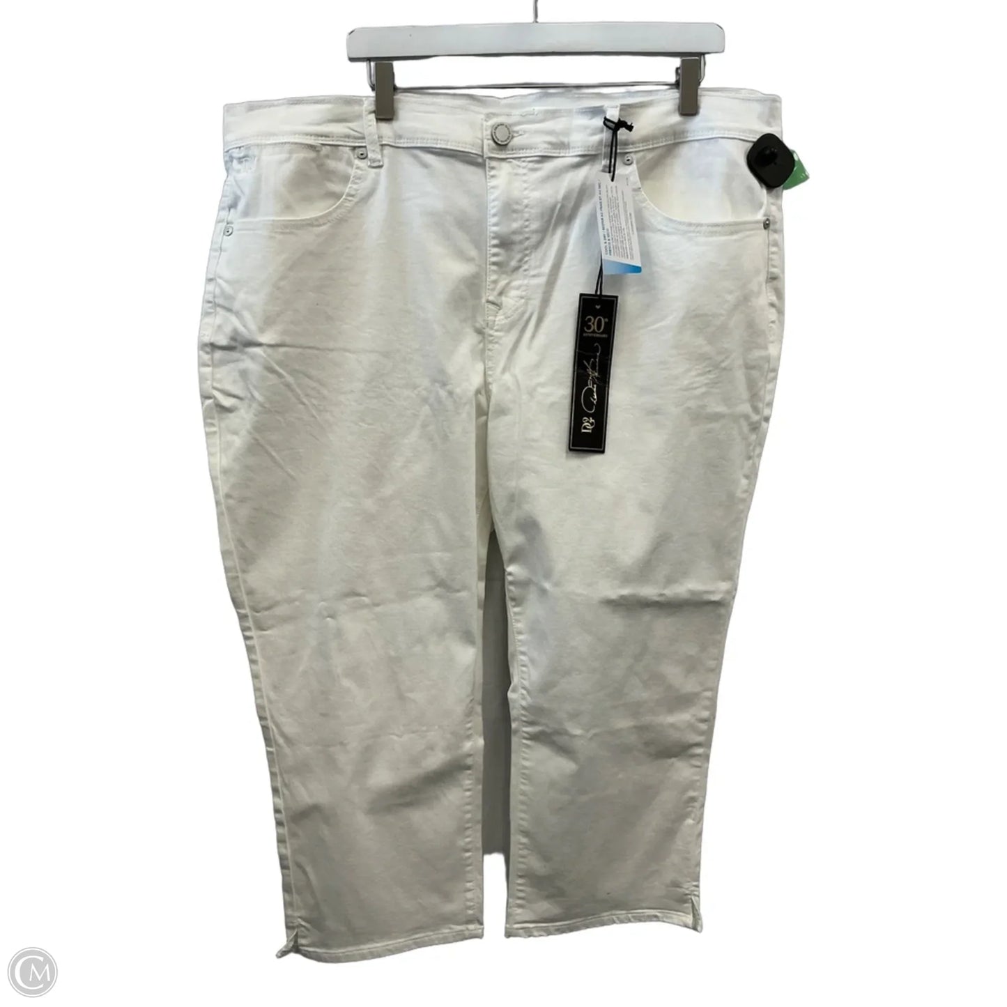 Jeans Straight By Dg2 In White, Size: 22