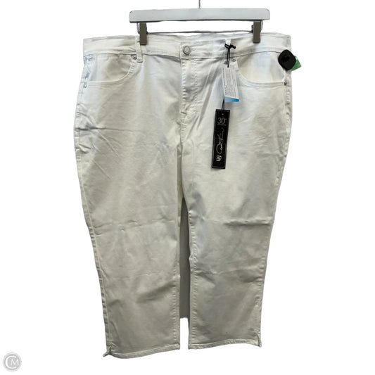 Jeans Straight By Dg2 In White, Size: 22