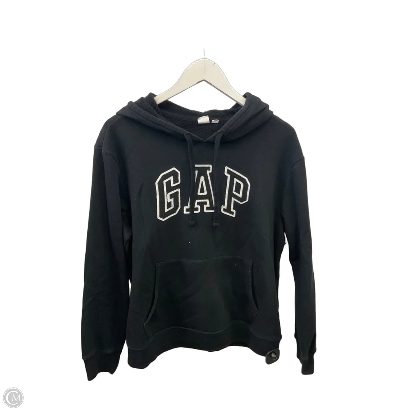 Sweatshirt Hoodie By Gap In Black, Size: M