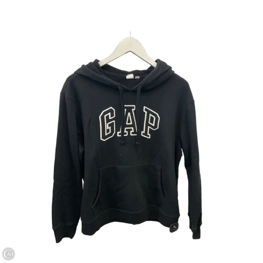 Sweatshirt Hoodie By Gap In Black, Size: M