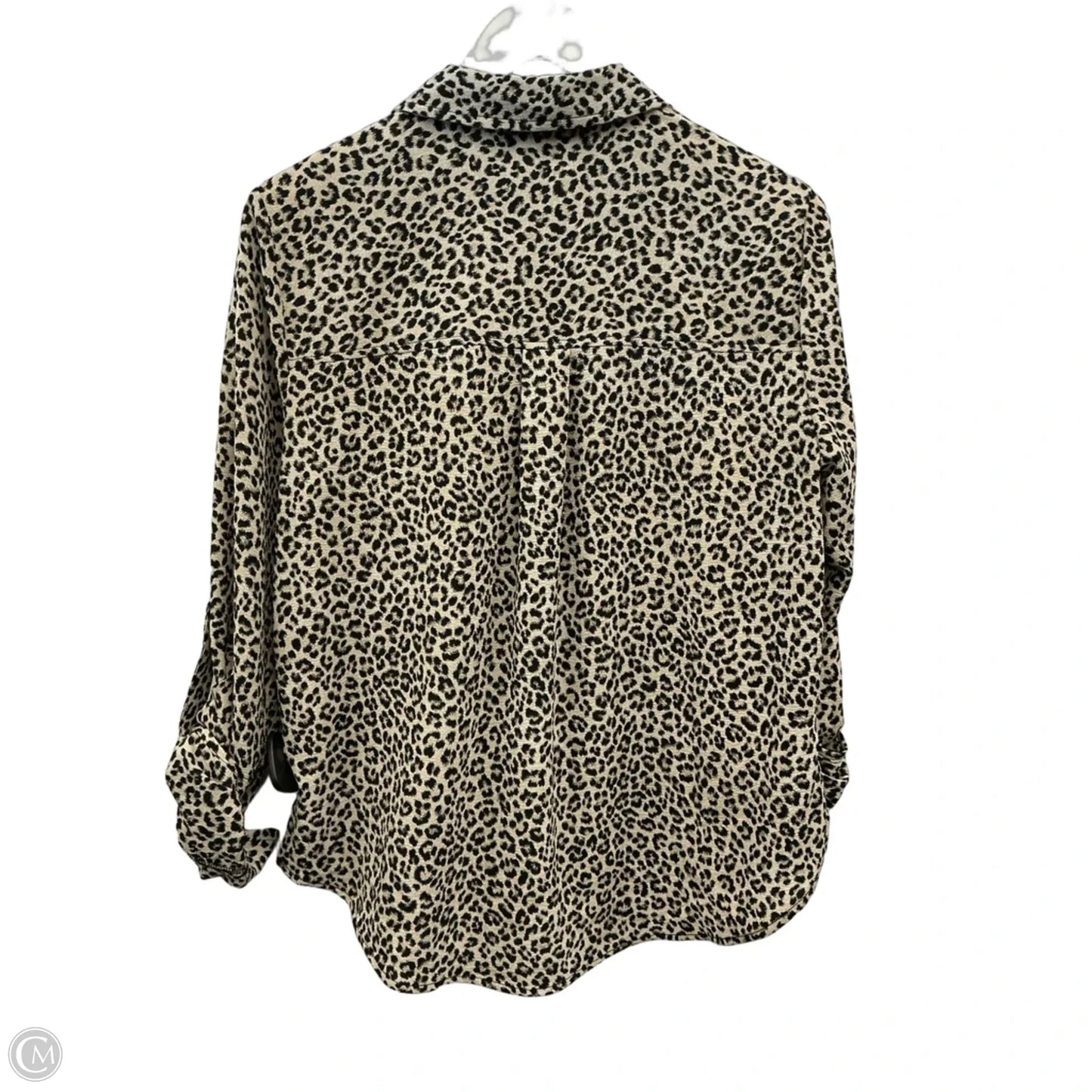 Top Long Sleeve By Michael By Michael Kors In Animal Print, Size: M