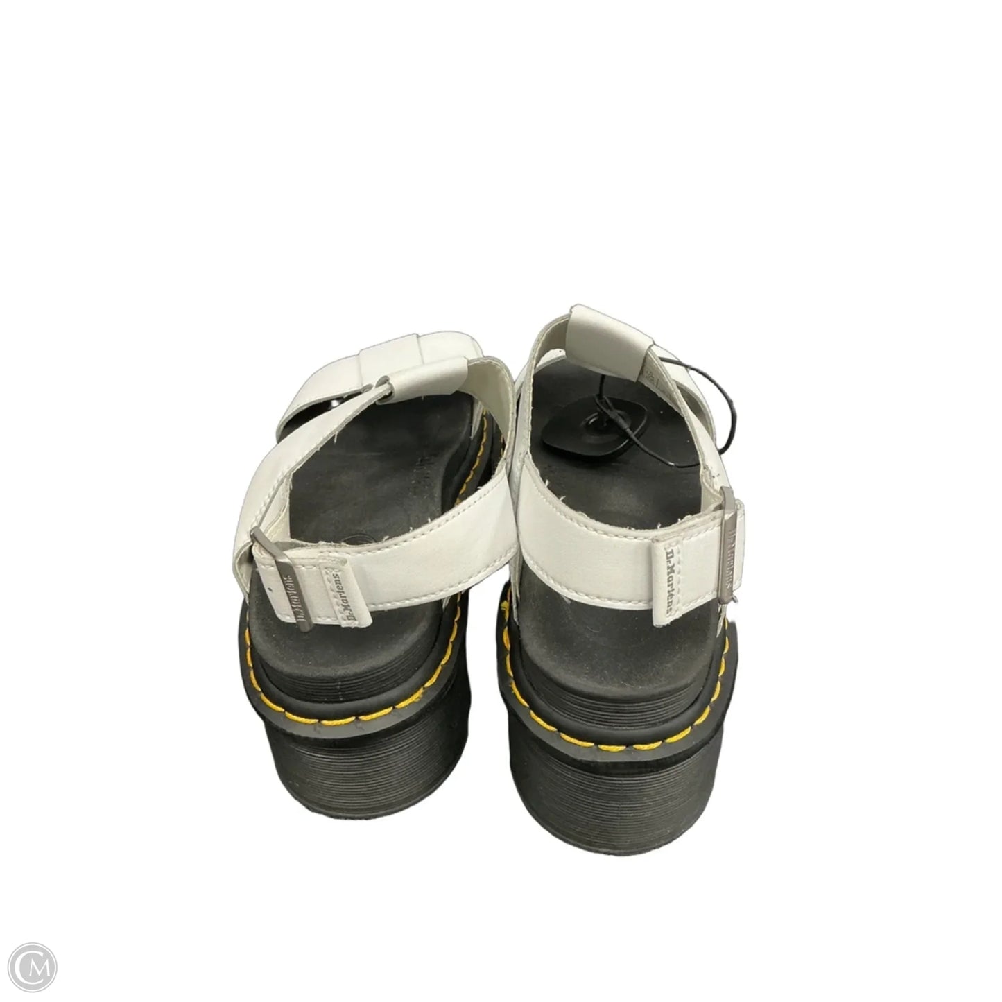 Sandals Heels Platform By Dr Martens In White, Size: 8