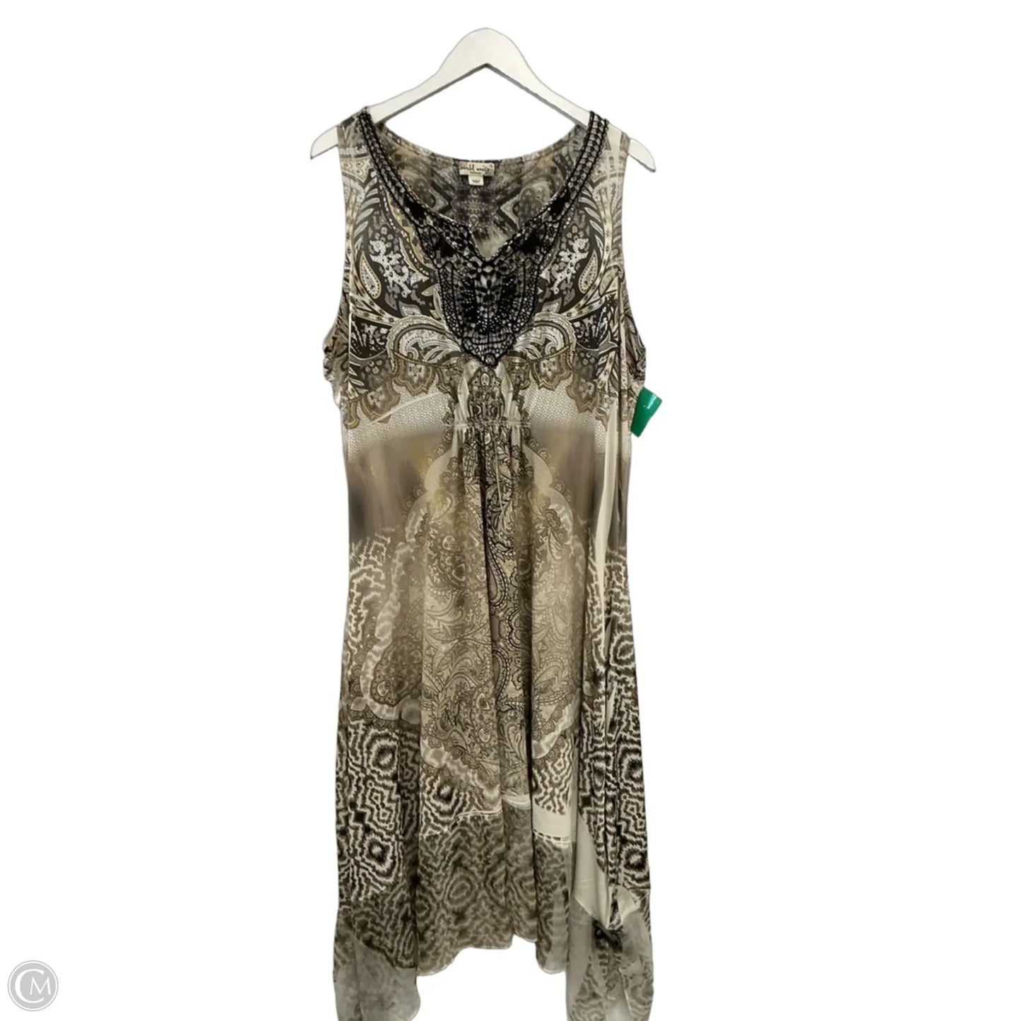 Dress Casual Maxi By World Unity In Brown, Size: 1x