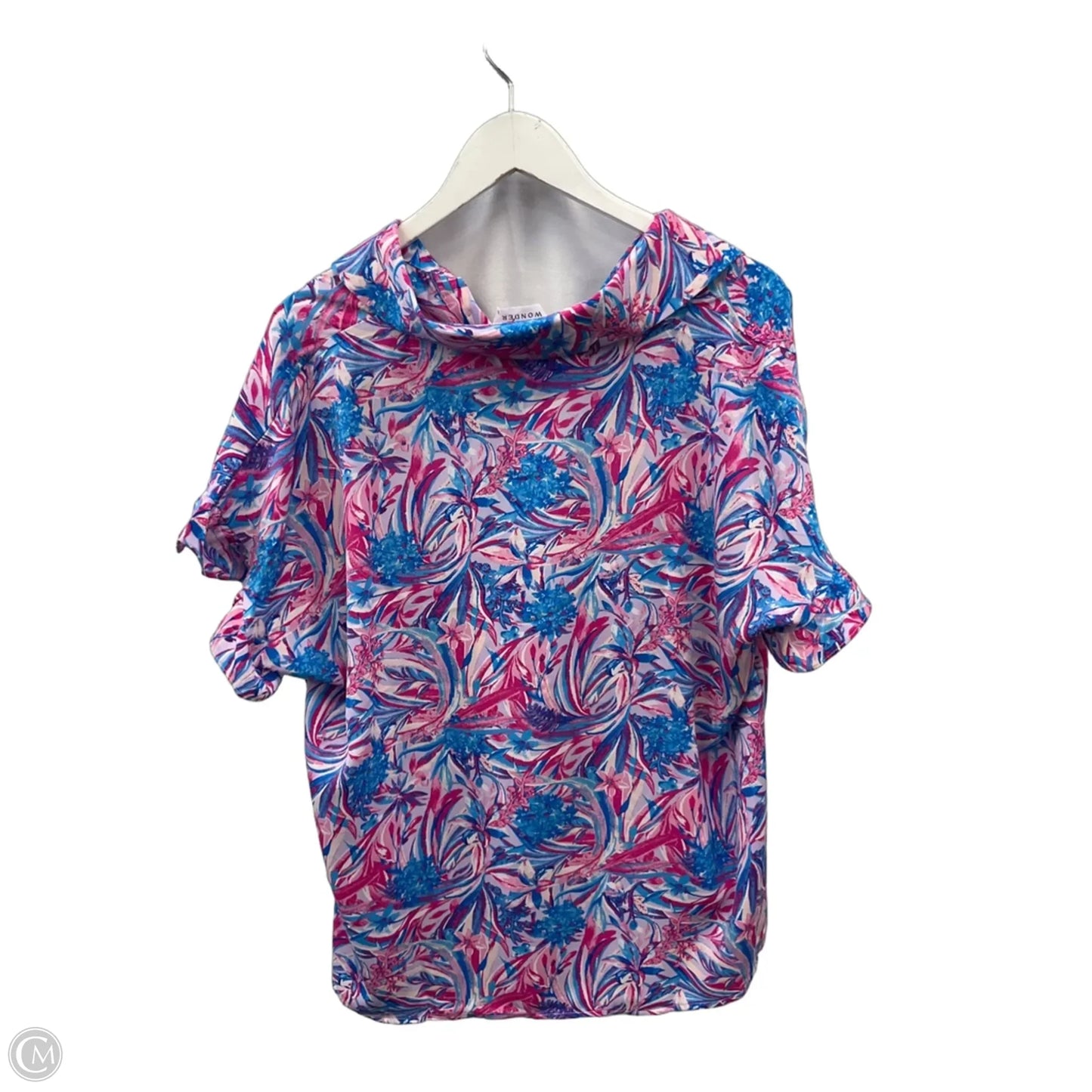Top Short Sleeve By Emily Wonder In Pink, Size: L