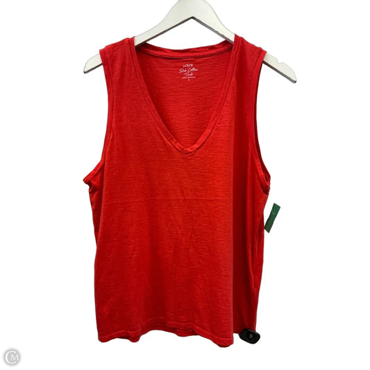 Tank Top By J. Crew In Red, Size: L