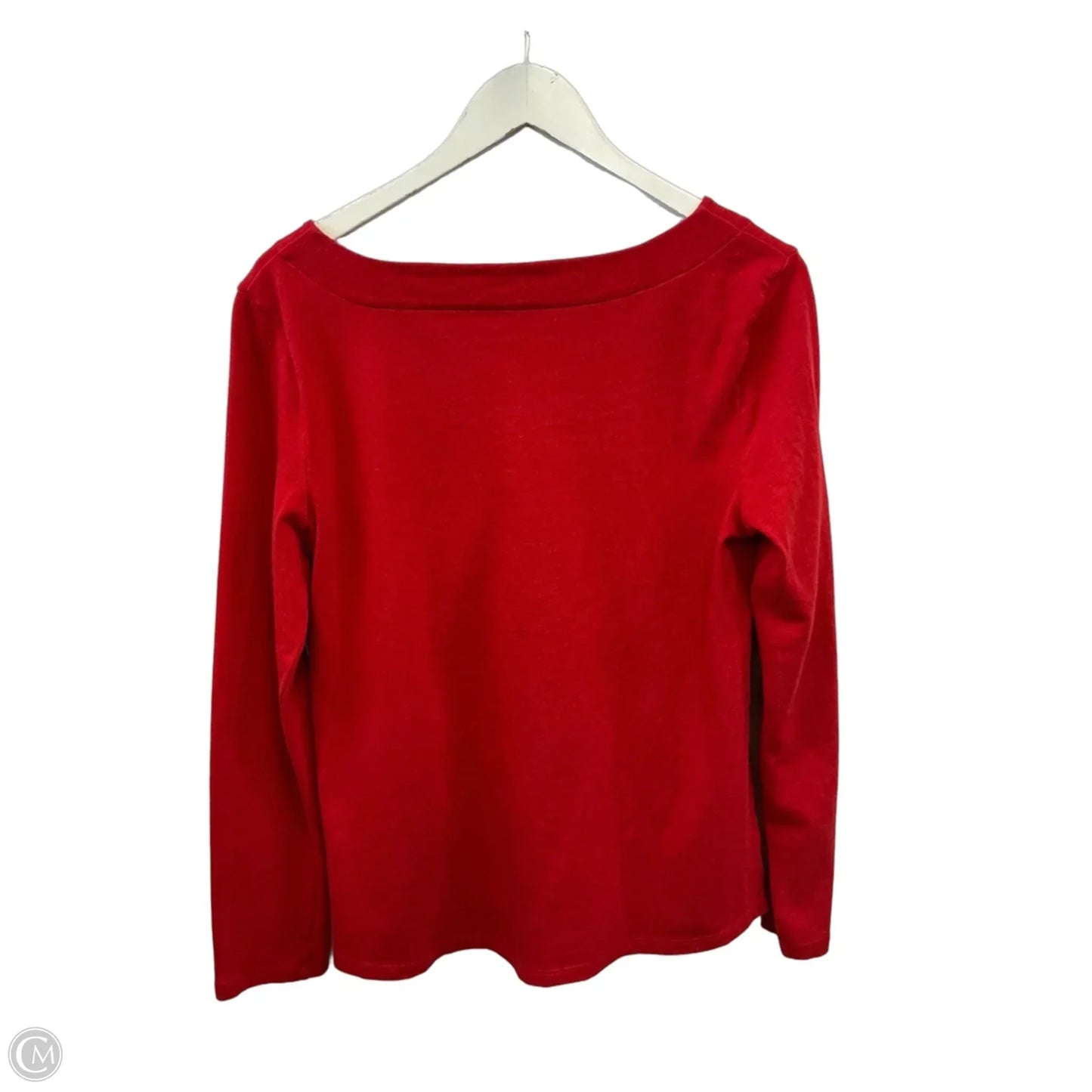 Top Long Sleeve By Talbots In Red, Size: S