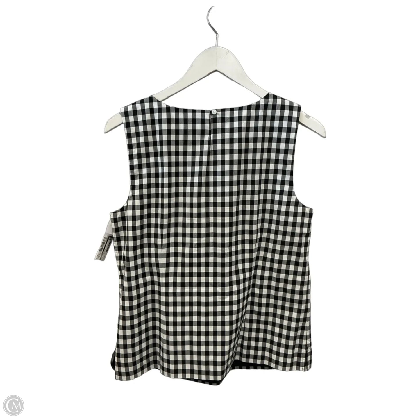 Top Sleeveless By Talbots In Black & White, Size: M