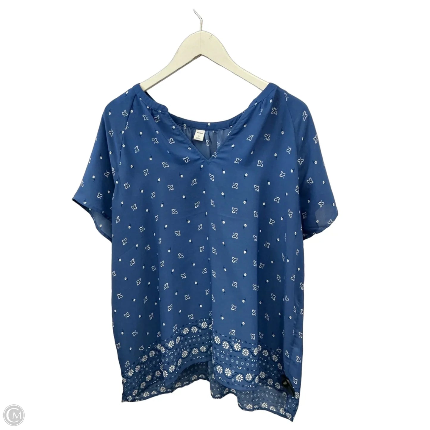 Top Short Sleeve By Old Navy In Blue, Size: Xl