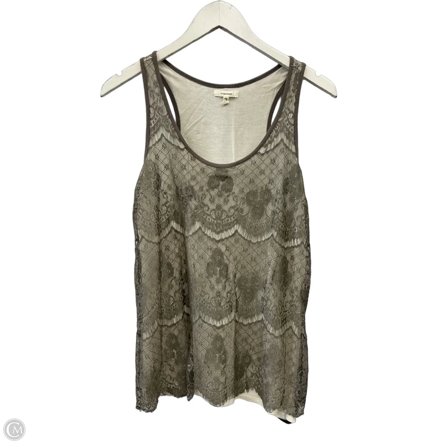 Top Sleeveless By Maurices In Taupe, Size: M