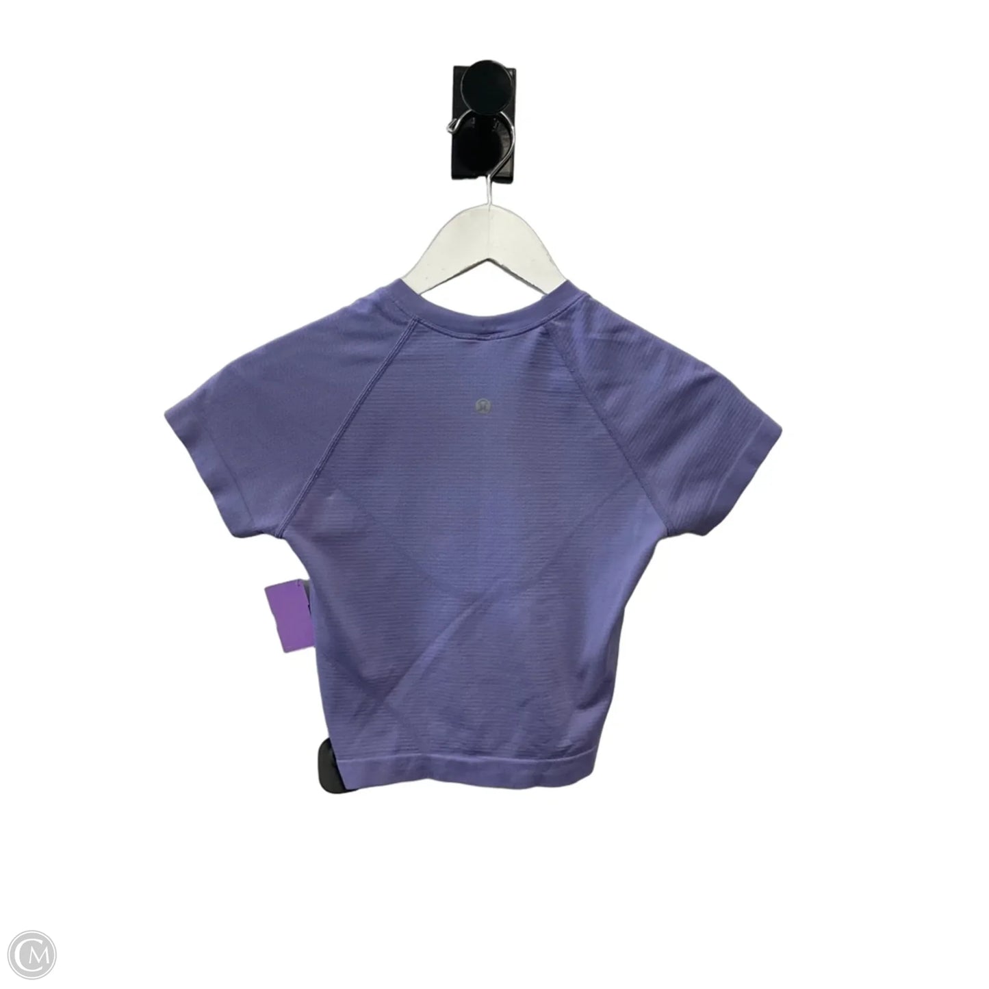 Athletic Top Short Sleeve By Lululemon In Purple, Size: S