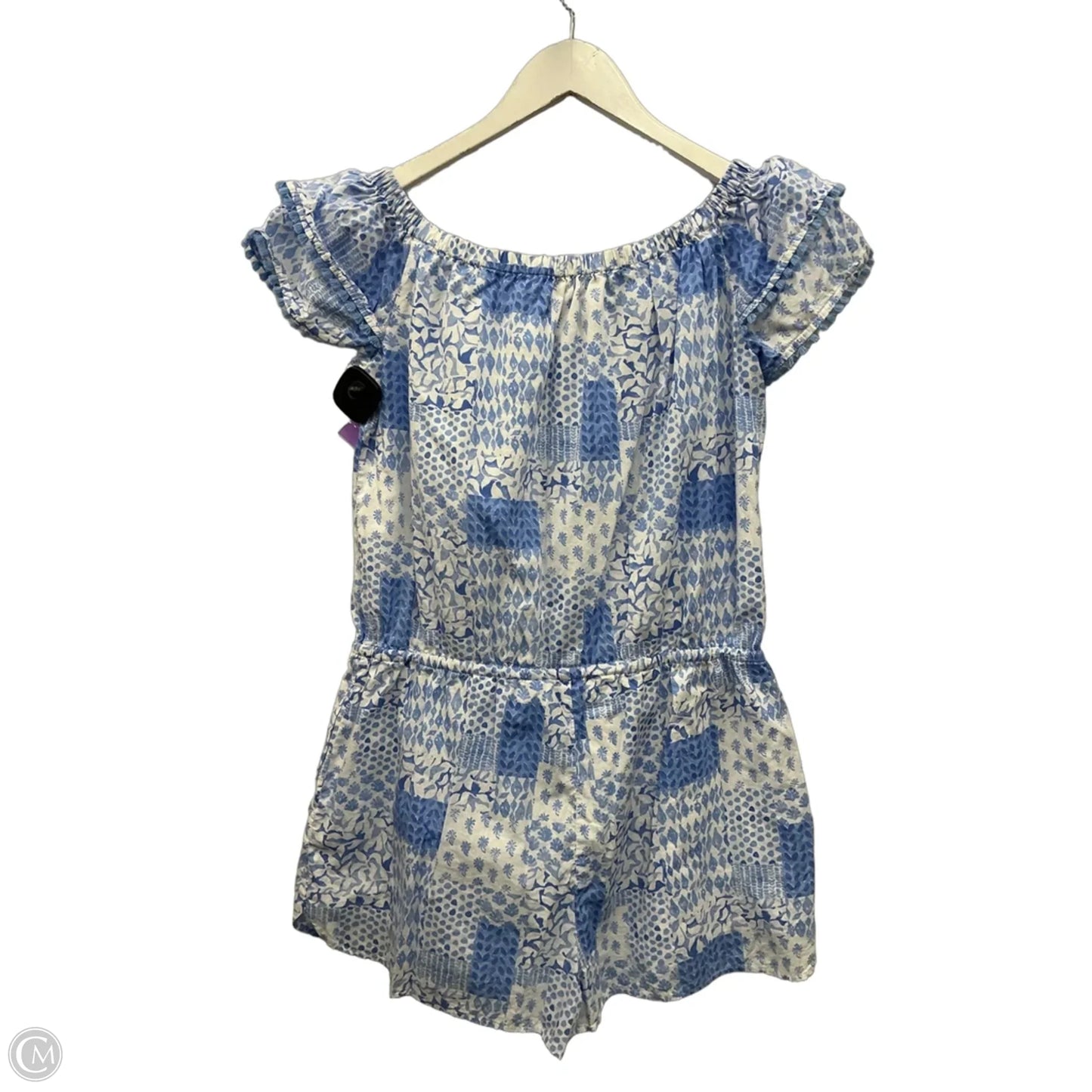 Romper By Vineyard Vines In Blue & White, Size: M