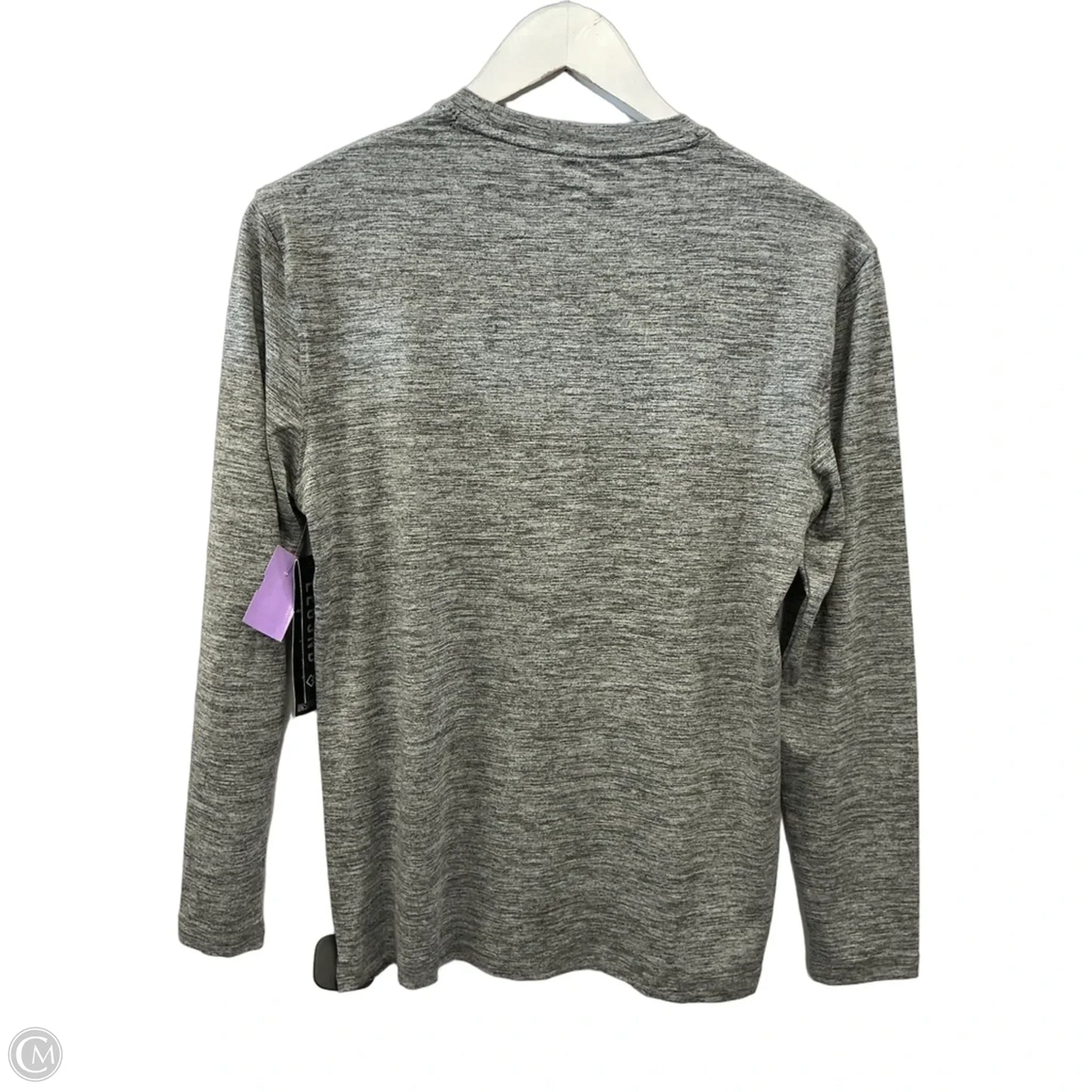 Athletic Top Long Sleeve Crewneck By Legend In Grey, Size: S