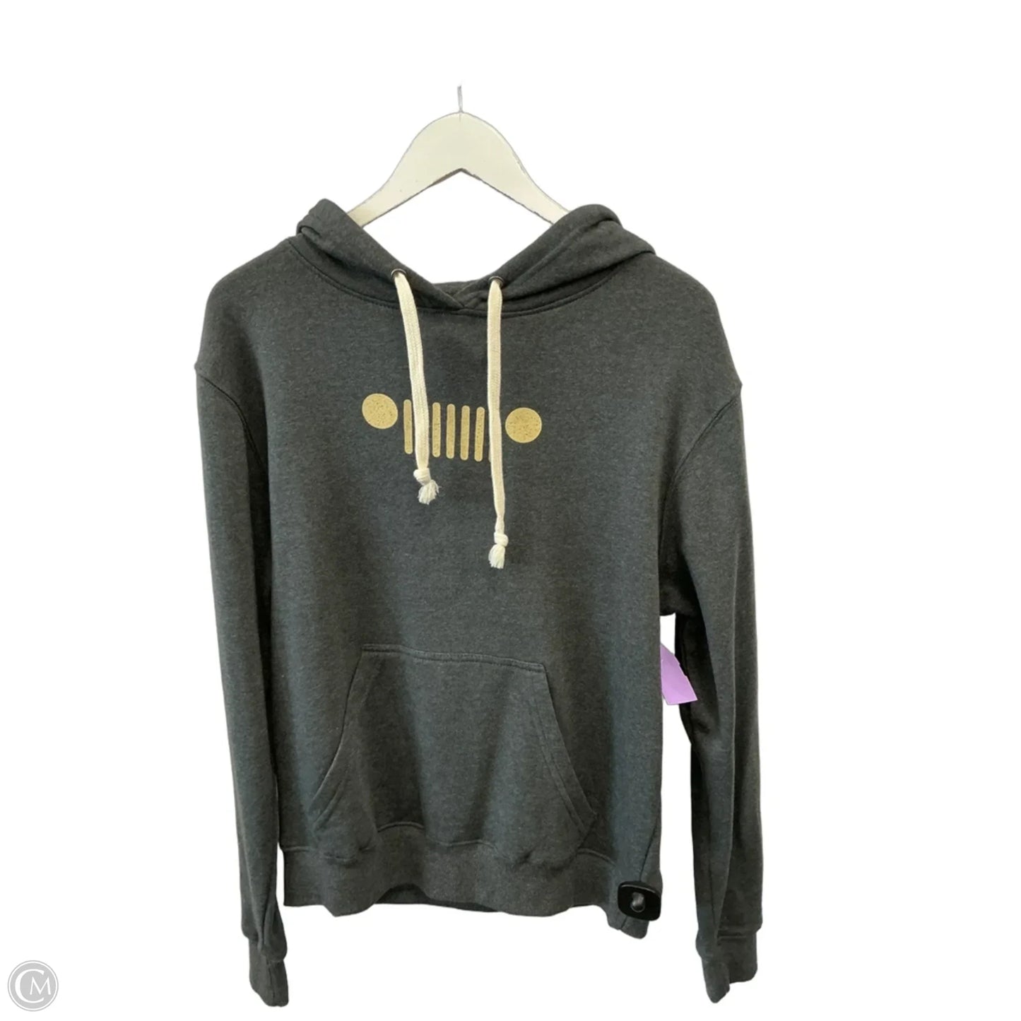 Sweatshirt Hoodie By Clothes Mentor In Grey, Size: M