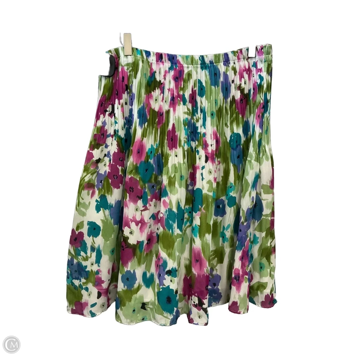 Skirt Set 2pc By Sunny Leigh In Green & Purple, Size: Xl