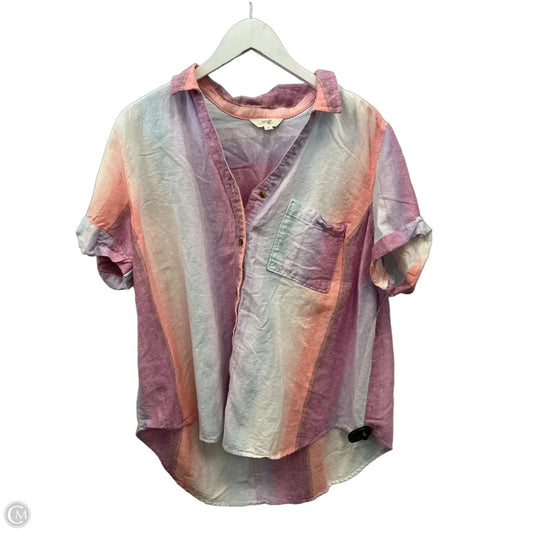 Top Short Sleeve By Terra & Sky In Purple, Size: Xl