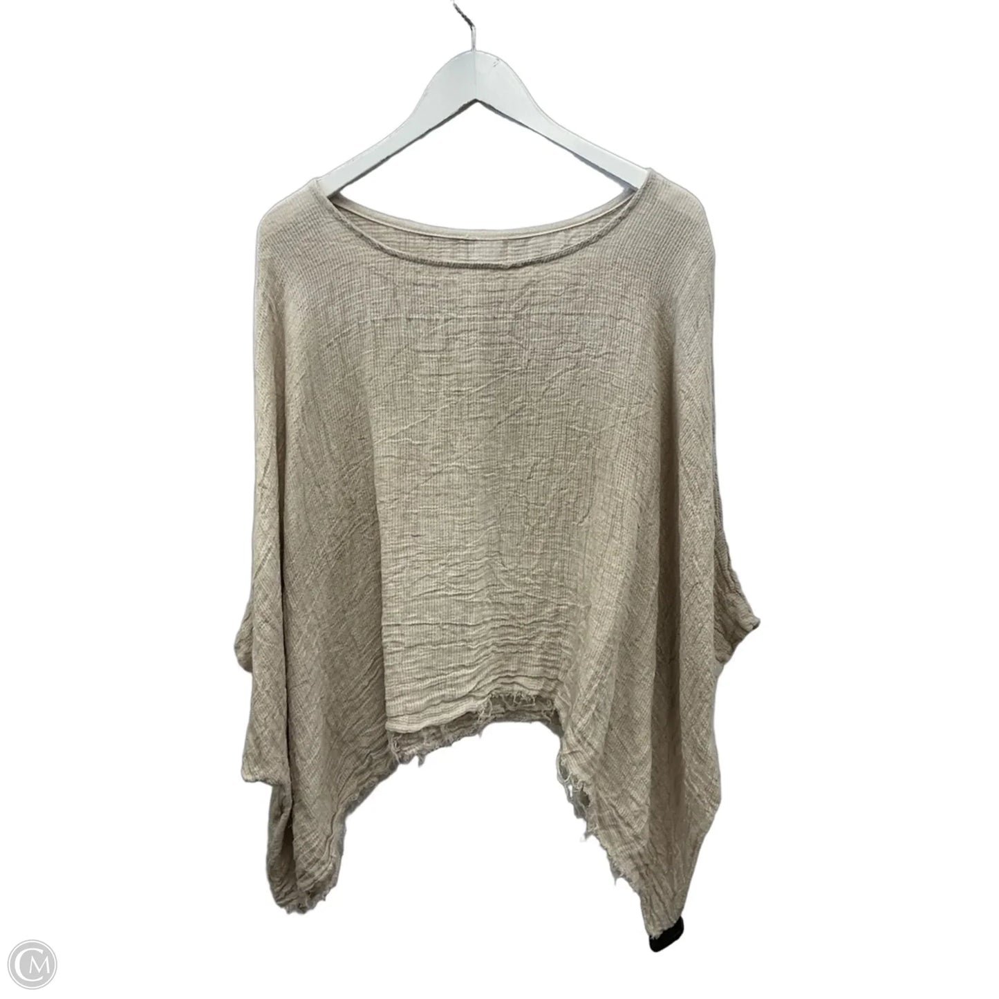 Top Short Sleeve By Clothes Mentor In Beige, Size: Xl