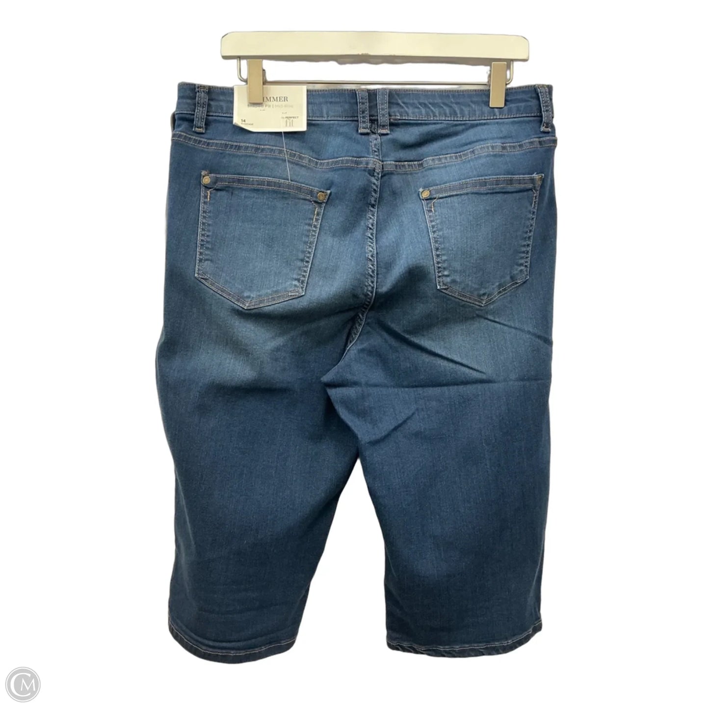 Capris By Christopher And Banks In Blue Denim, Size: 14