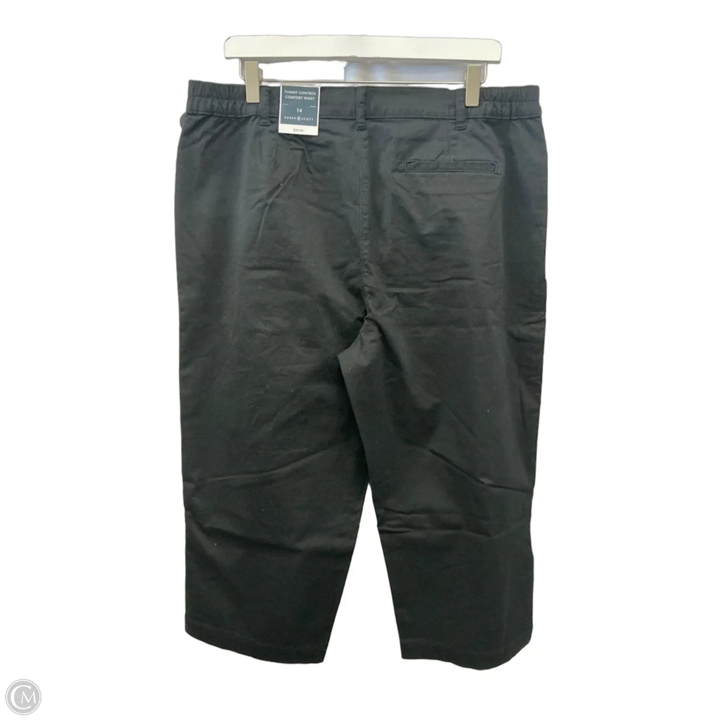 Capris By Karen Scott In Black, Size: 14