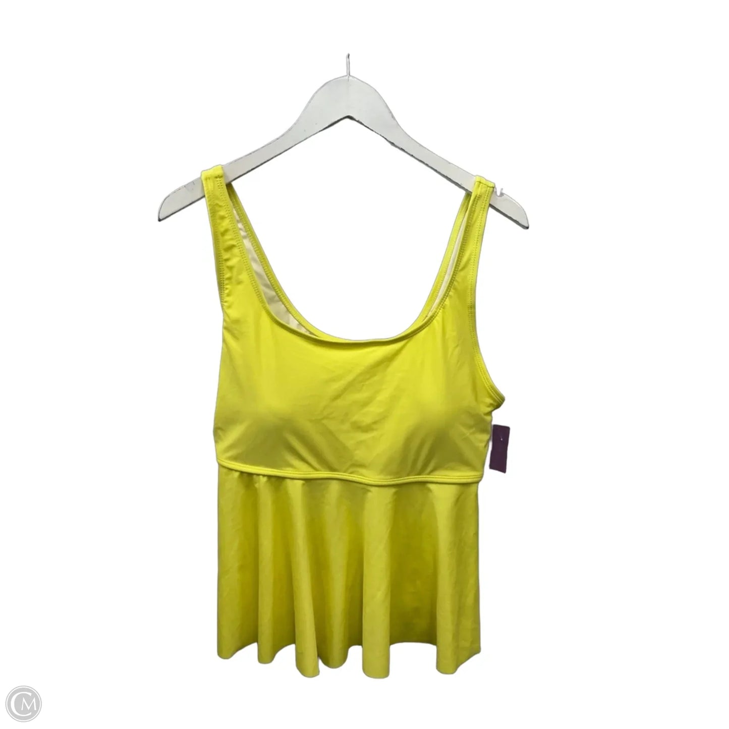 Athletic Tank Top By Shein In Yellow, Size: 2x