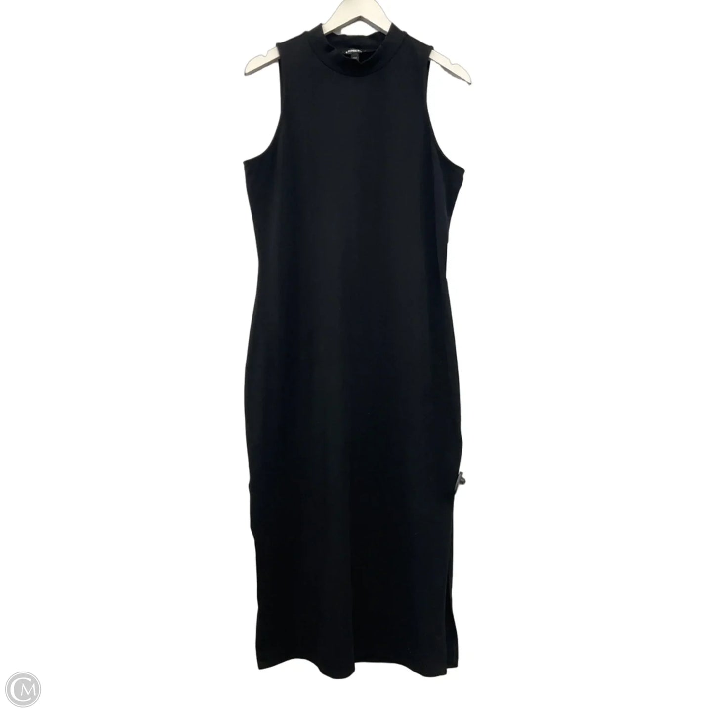 Dress Casual Maxi By Express In Black, Size: L