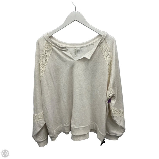 Sweater By Cato In Cream, Size: 22