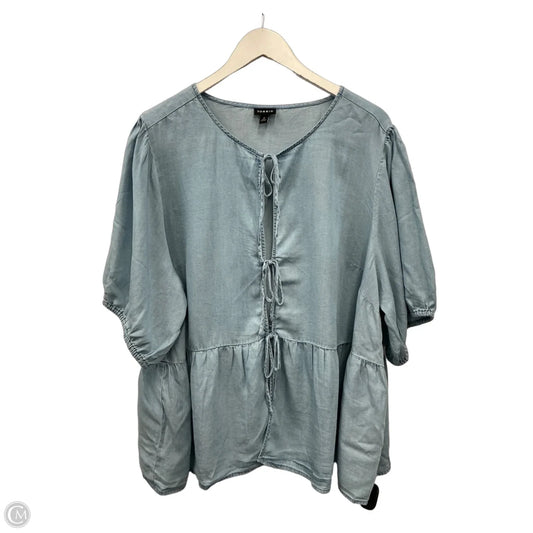 Top Short Sleeve By Torrid In Blue, Size: 2x