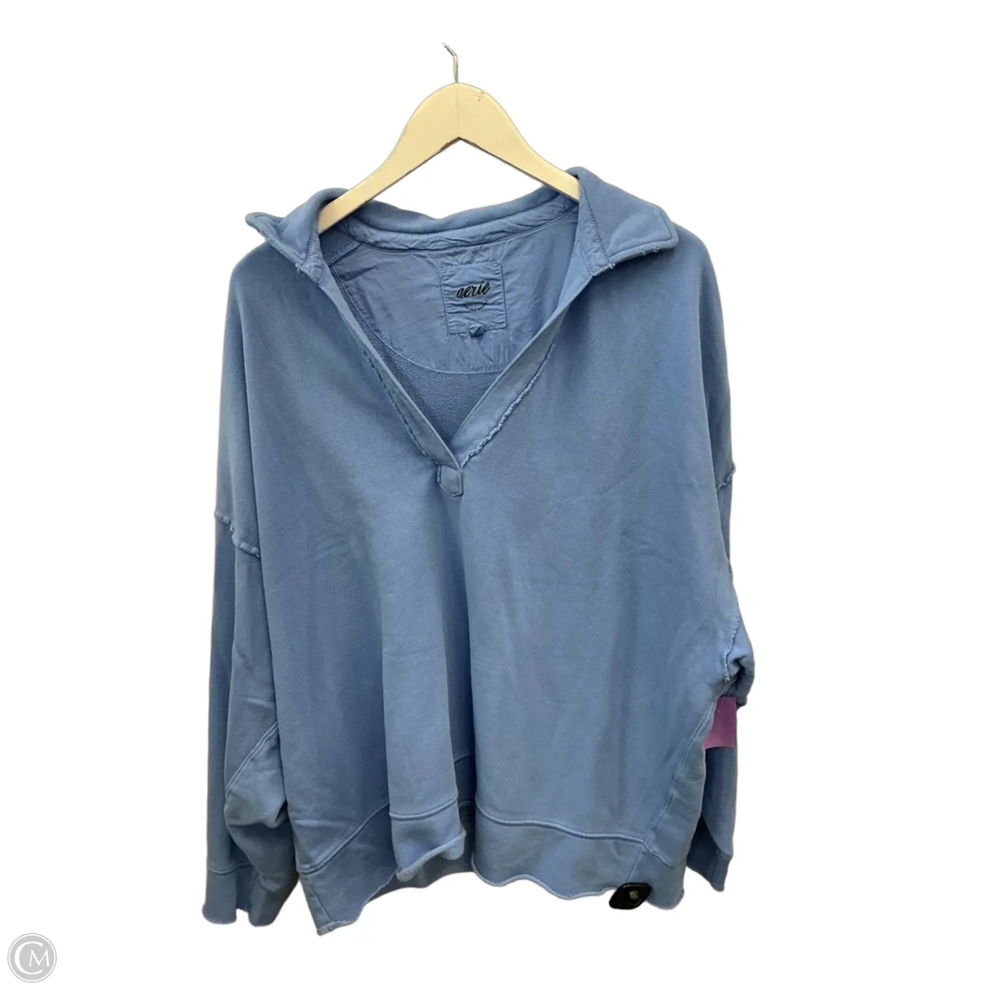 Sweatshirt Collar By Aerie In Blue, Size: Xl