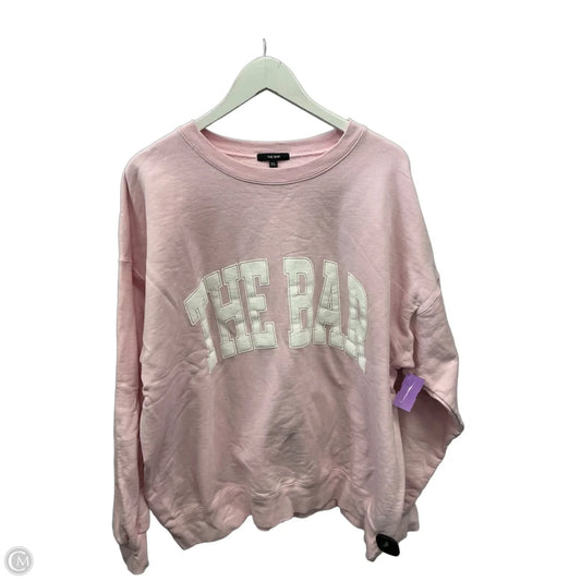 Sweatshirt Hoodie By Clothes Mentor In Pink, Size: Xl
