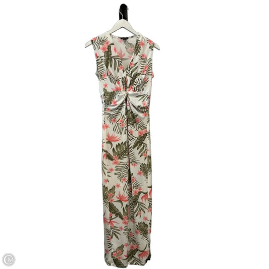 Dress Casual Maxi By Iman Hsn In Green & Orange, Size: Xs