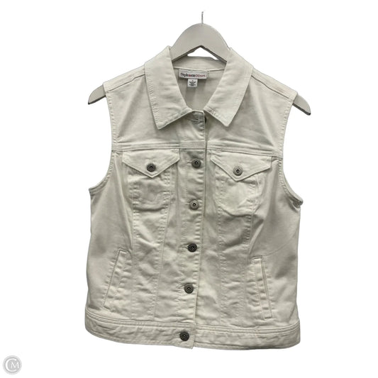 Vest Denim By Style And Company In White Denim, Size: S