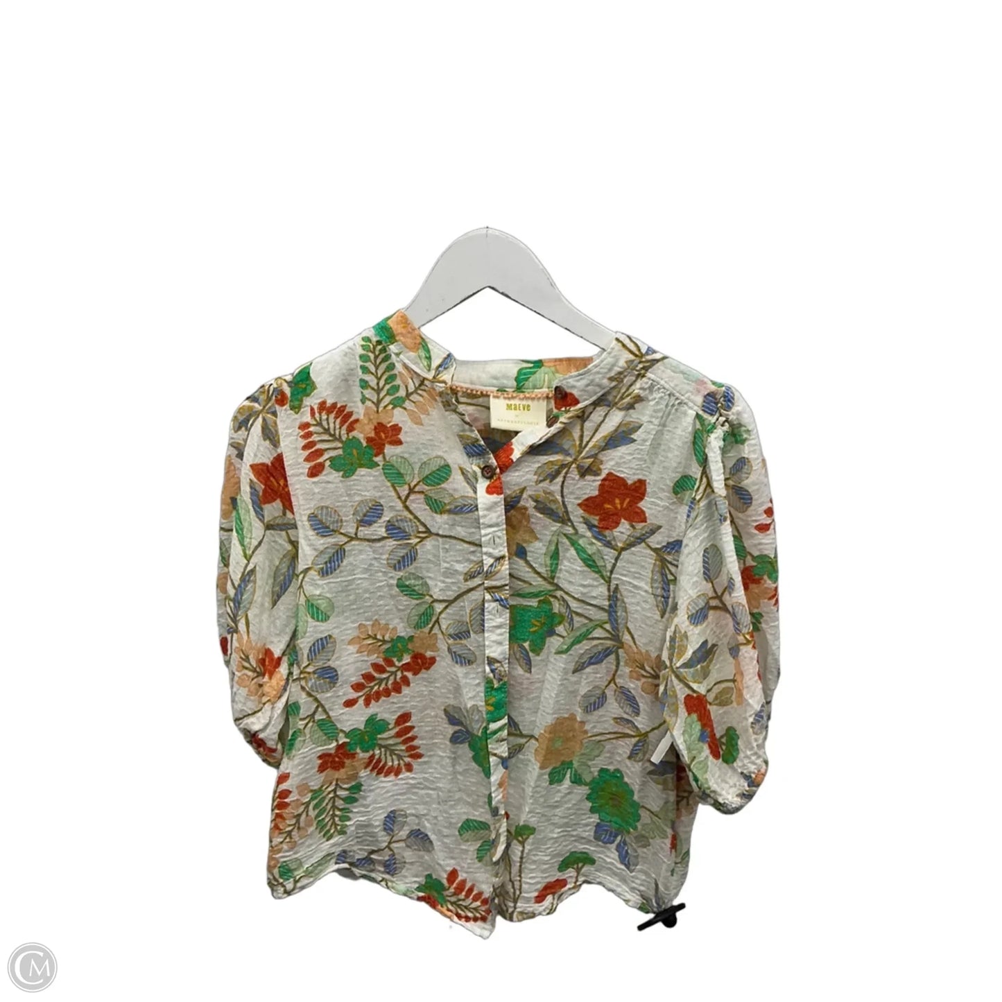 Top Short Sleeve By Maeve In Orange, Size: Xs