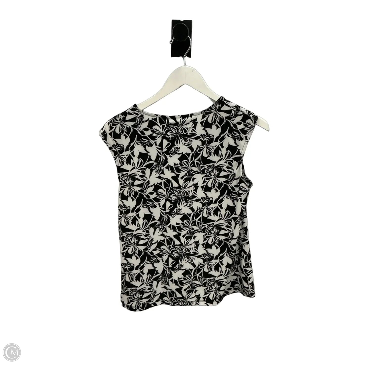 Top Sleeveless By Jones New York In Black & White, Size: S