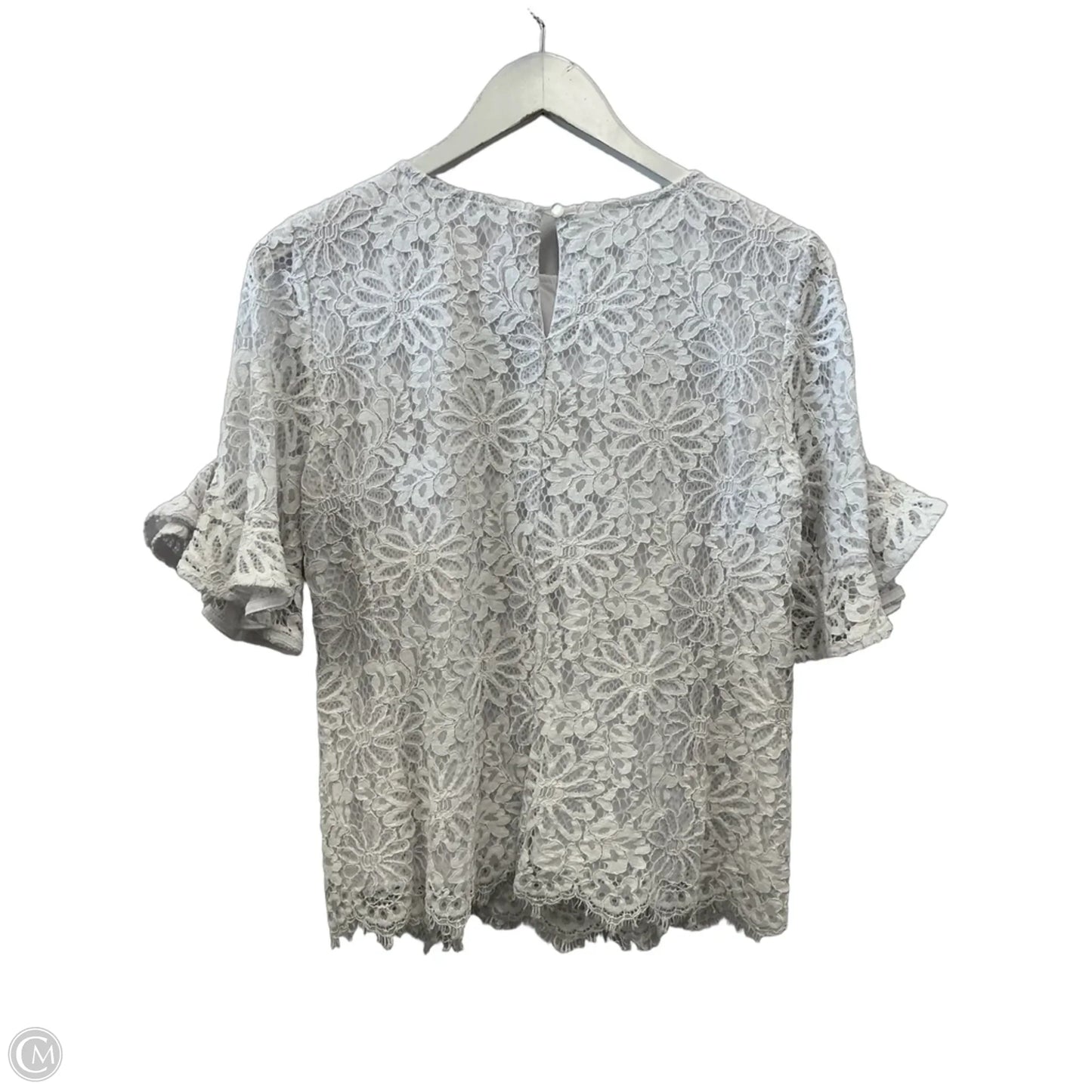 Top Short Sleeve By Nanette By Nanette Lepore In White, Size: S